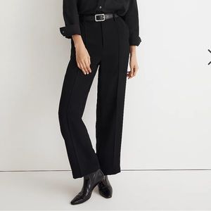 Madewell Black Tailored Straight Pants